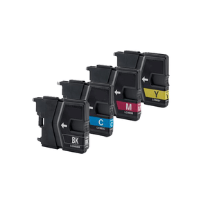 Pack de cartouches d'encre compatibles Brother LC-985 (noir + 3 couleurs)