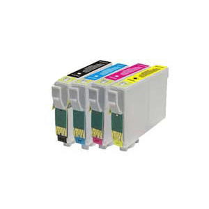 Pack multiple compatible Epson T0715 (noir + 3 couleurs)