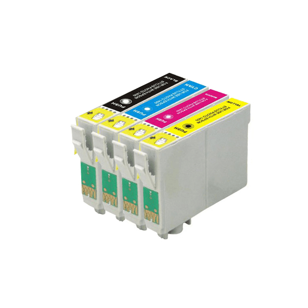 Pack multiple compatible Epson T1285 (noir + 3 couleurs)