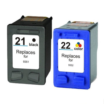 Huismerk HP 21XL zwart + HP 22XL kleur