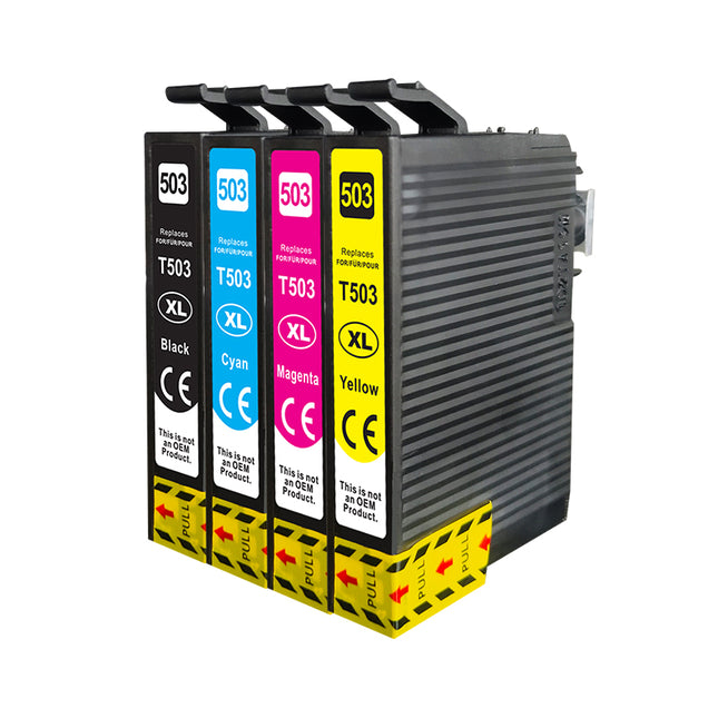 Pack multipack Epson 503XL de marque propre (noir + 3 couleurs)