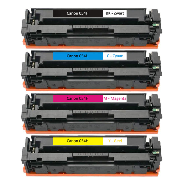 Pack de toners compatibles Canon 054H (noir + 3 couleurs)