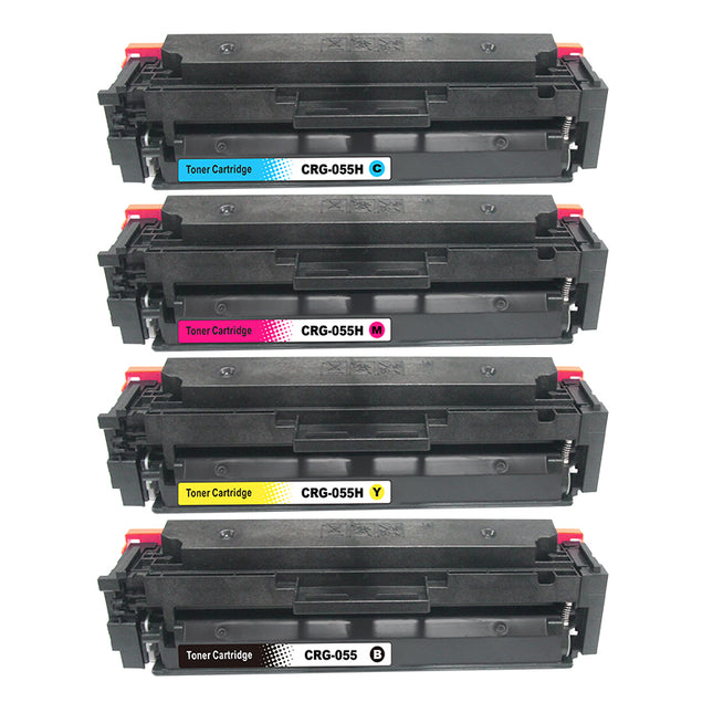 Pack multipack de toners maison Canon 055H (noir + 3 couleurs)
