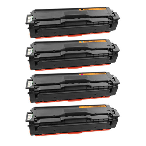 Pack multipack compatible Samsung CLT-504S (noir + 3 couleurs)