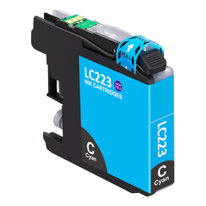Cartouche d'encre cyan compatible Brother LC-223