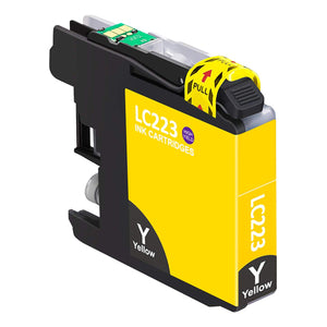 Cartouche d'encre jaune compatible Brother LC-223