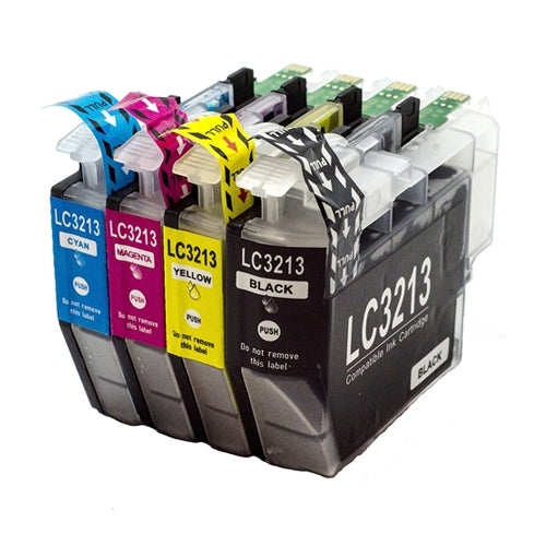 Pack multipack de cartouches d’encre maison Brother LC-3213 (noir + 3 couleurs)