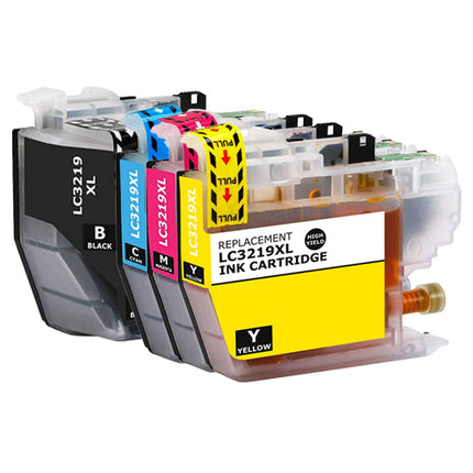 Pack de cartouches d'encre compatibles Brother LC-3219 (noir + 3 couleurs)