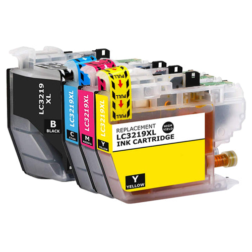 Pack de cartouches d'encre compatibles Brother LC-3219 (noir + 3 couleurs)