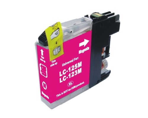 Cartouche d’encre magenta compatible Brother LC-123