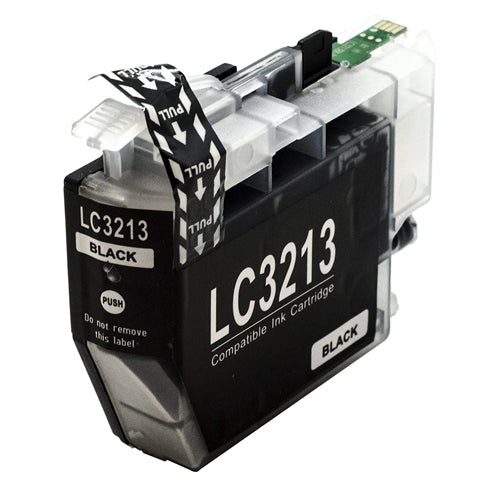 Cartouche d'encre noire compatible Brother LC-3213
