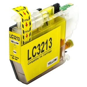 Cartouche d'encre jaune compatible Brother LC-3213