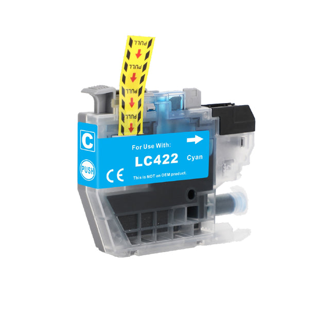 Cartouche d'encre cyan compatible Brother LC-422