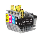 Pack de cartouches d'encre compatibles Brother LC-422 (noir + 3 couleurs)