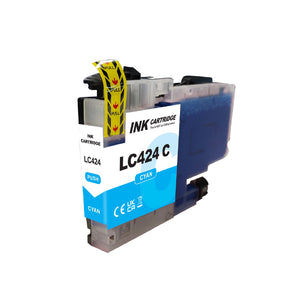 Cartouche d'encre cyan compatible Brother LC-424