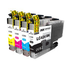 Pack de cartouches d’encre compatibles Brother LC-424 (noir + 3 couleurs)