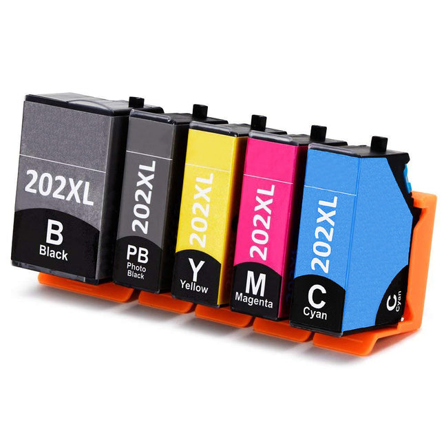 Cartouches multipack de marque propre Epson 202 (2 x noir + 3 couleurs)