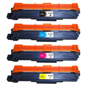 Pack de toners compatibles Brother TN-247 (noir + 3 couleurs)