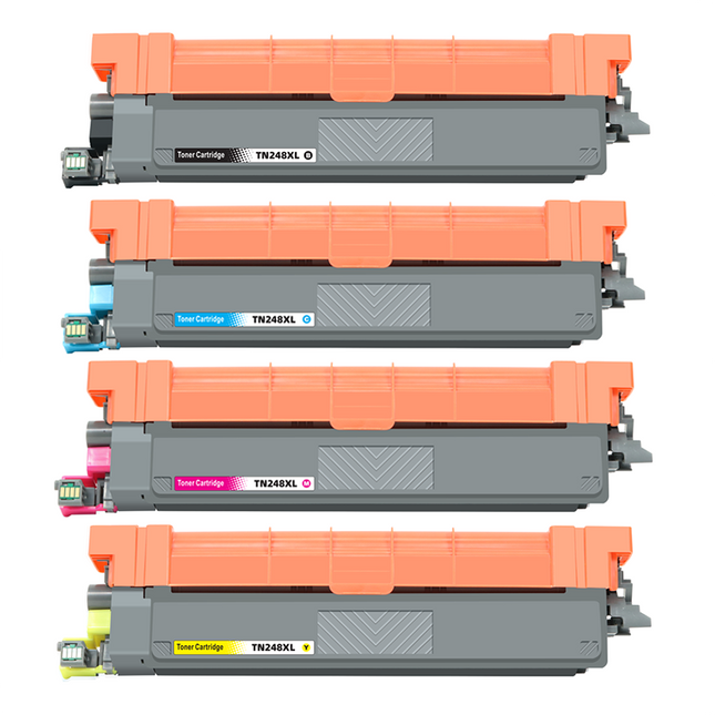 Pack de toners compatibles Brother TN-248 (noir + 3 couleurs)